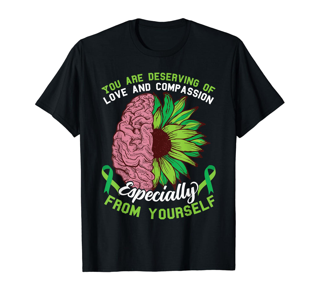Green Ribbon Mental Health Awareness T-Shirt - Unique Graphic for Adults - T-Shirt, Sweatshirt, Hoodie