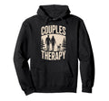 Couples Therapy Dog Walking Funny Dog Hoodie - Streetwear Style Men Women - T-Shirt, Sweatshirt, Hoodie