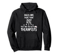 Therapy Four Paws Show Your Love Dogs Hoodie - Minimalist Print Men Women - T-Shirt, Sweatshirt, Hoodie