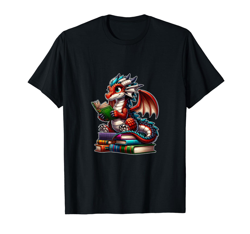 I Am Book Dragon Bookworm Reading Book T-Shirt - Unique Graphic Unisex - T-Shirt, Sweatshirt, Hoodie