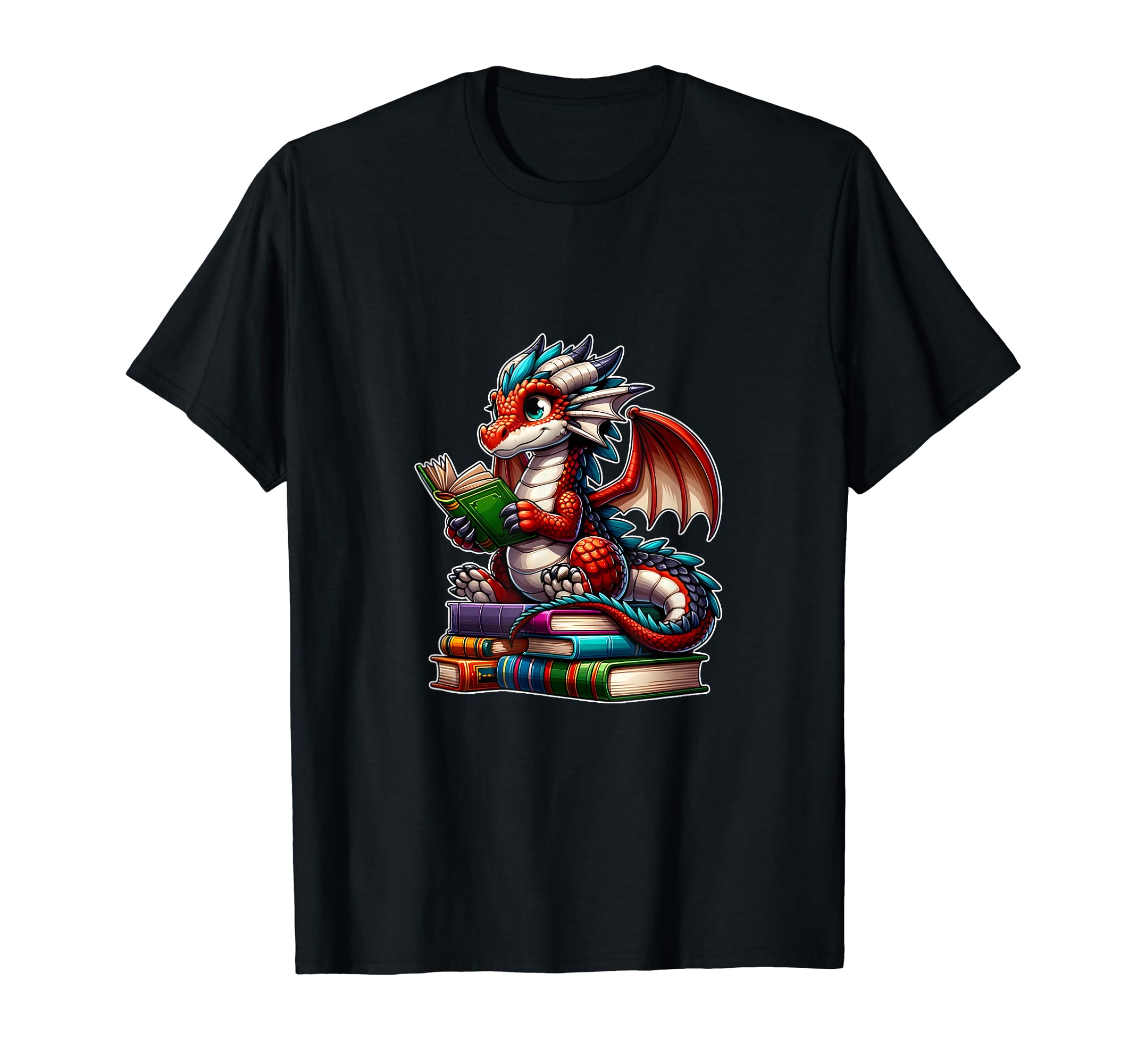 I Am Book Dragon Bookworm Reading Book T-Shirt - Unique Graphic Unisex - T-Shirt, Sweatshirt, Hoodie