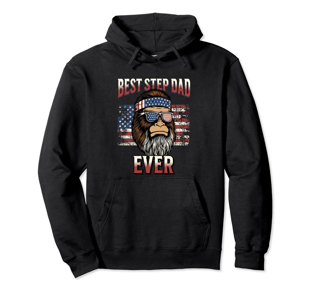 Best Step Dad Ever Fathers Day Beard Hoodie - Trendy Graphic Unisex - T-Shirt, Sweatshirt, Hoodie
