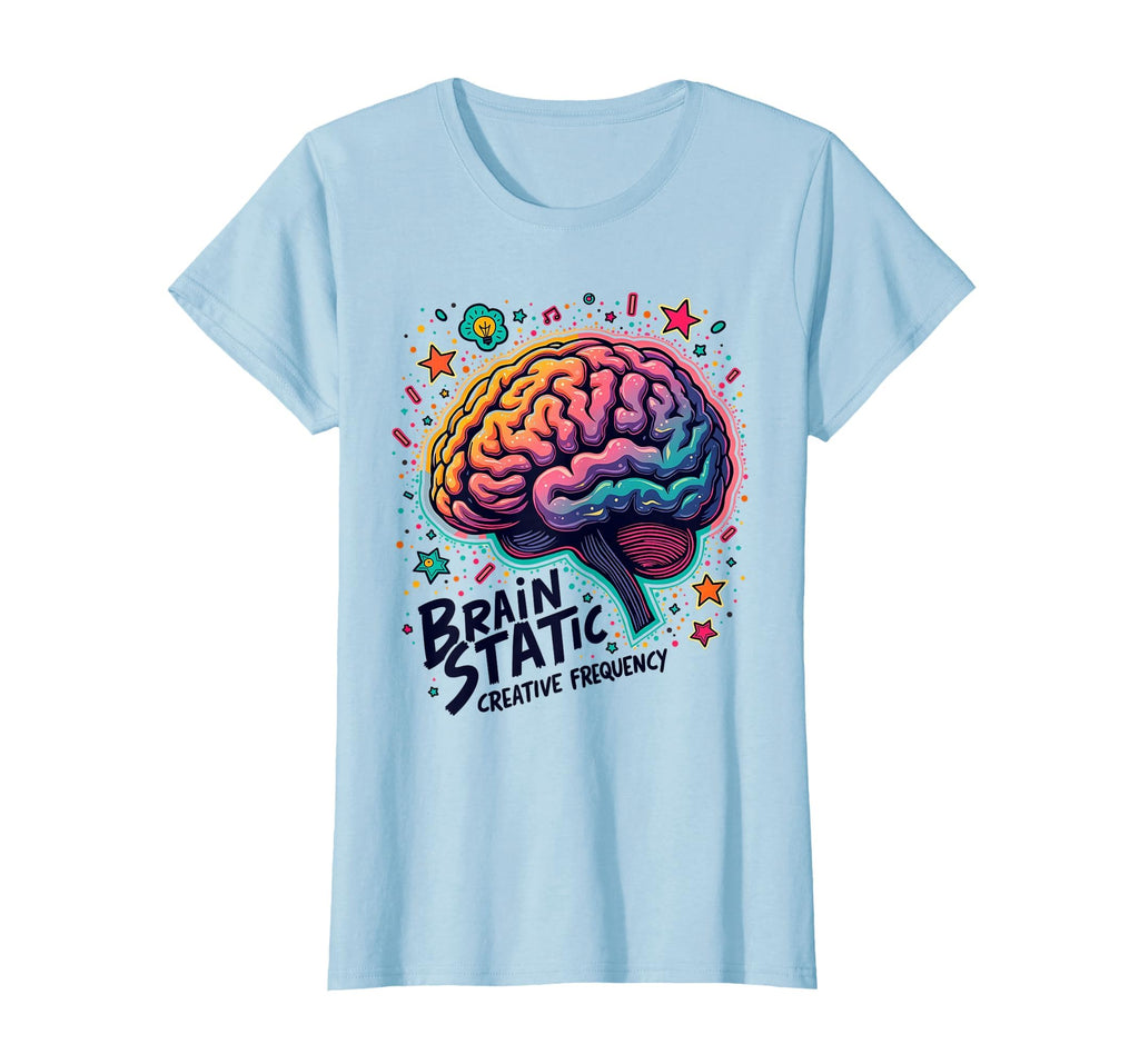 Brain Static Creative Frequency Adhd T-Shirt - Fun Novelty Design Unisex - T-Shirt, Sweatshirt, Hoodie