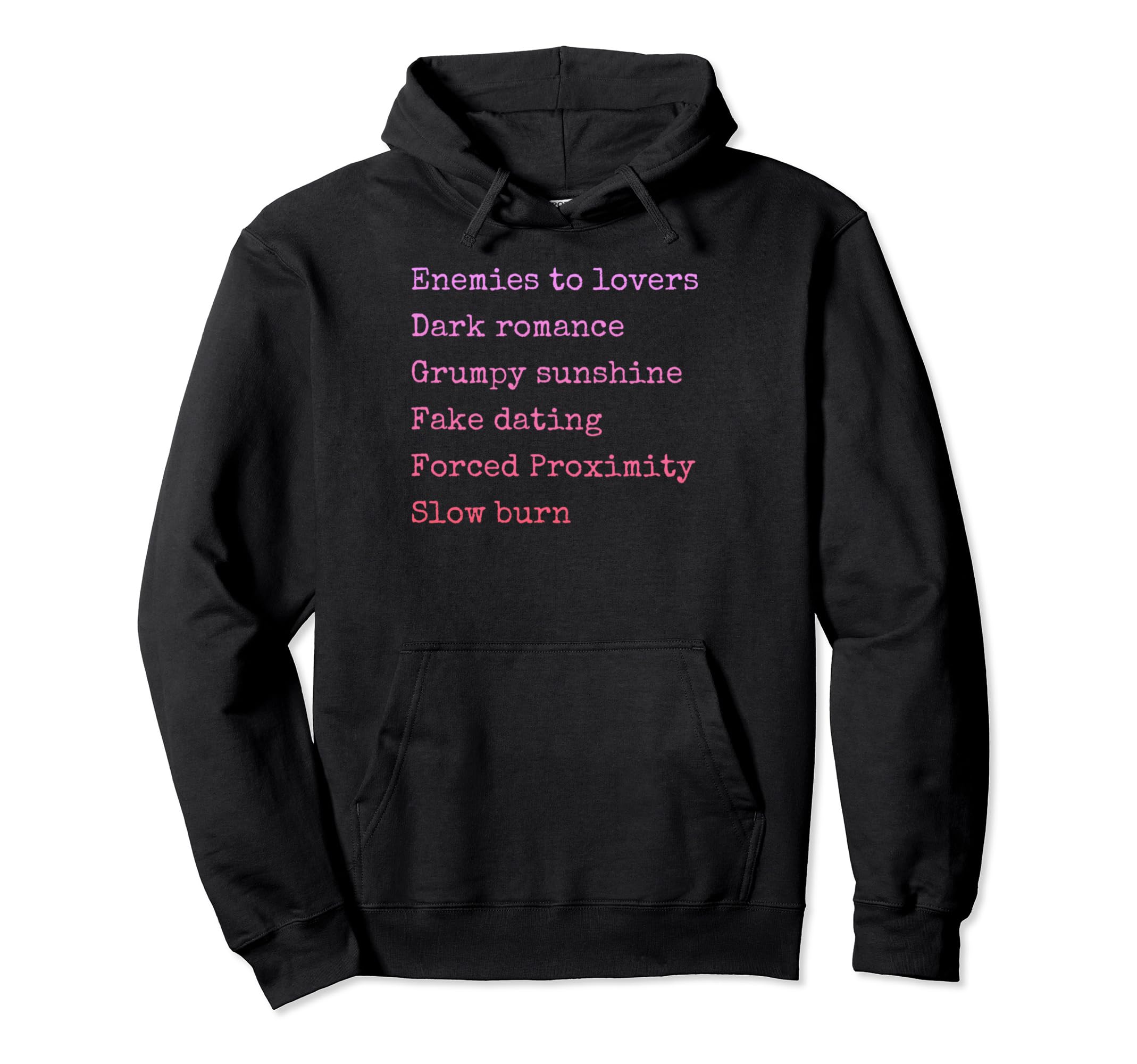Bibliophile Romance Book Genre Hoodie - Novelty Apparel for Adults - T-Shirt, Sweatshirt, Hoodie