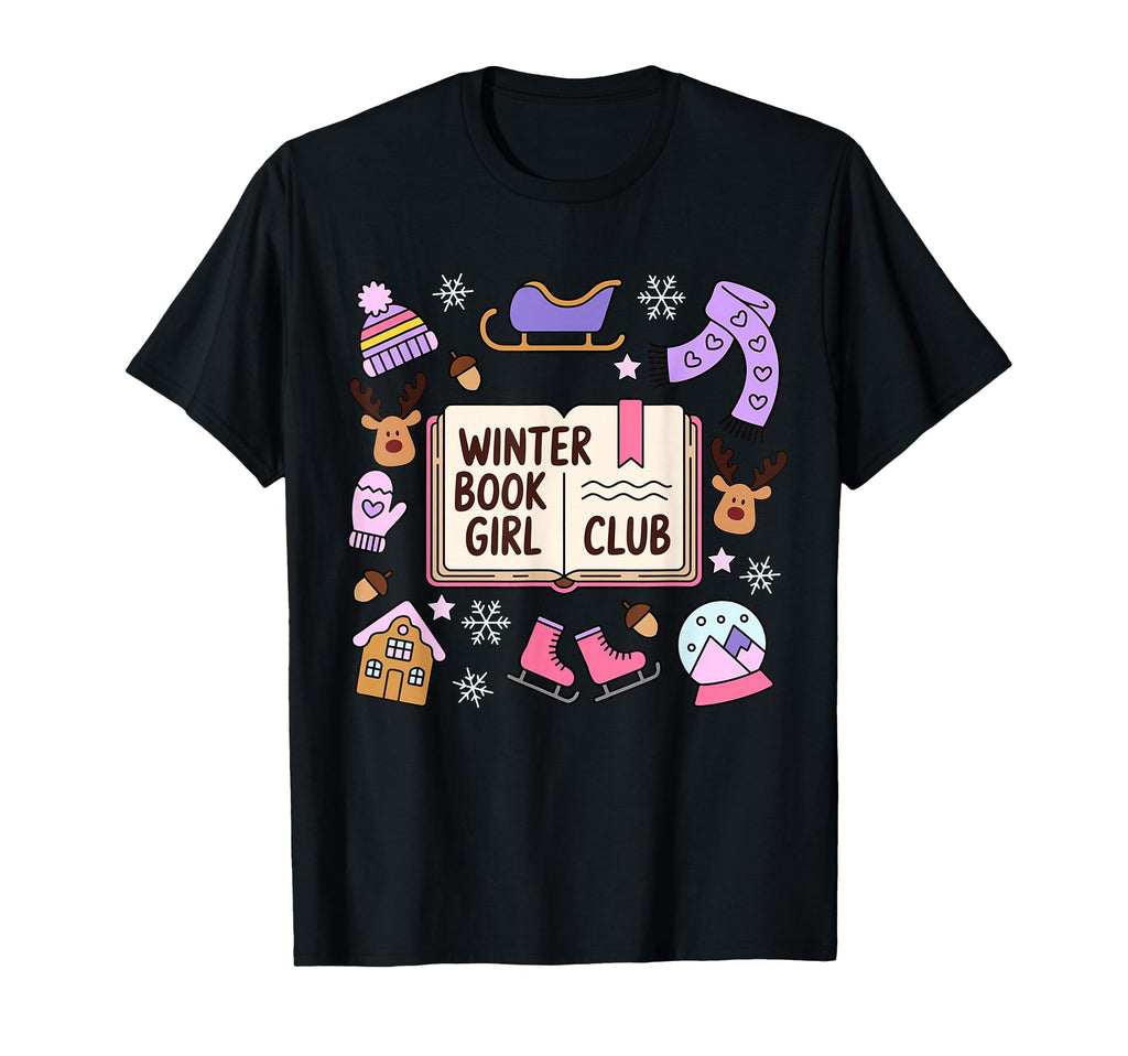 Winter Book Club Book Lover T-Shirt - Graphic Print Unisex - T-Shirt, Sweatshirt, Hoodie