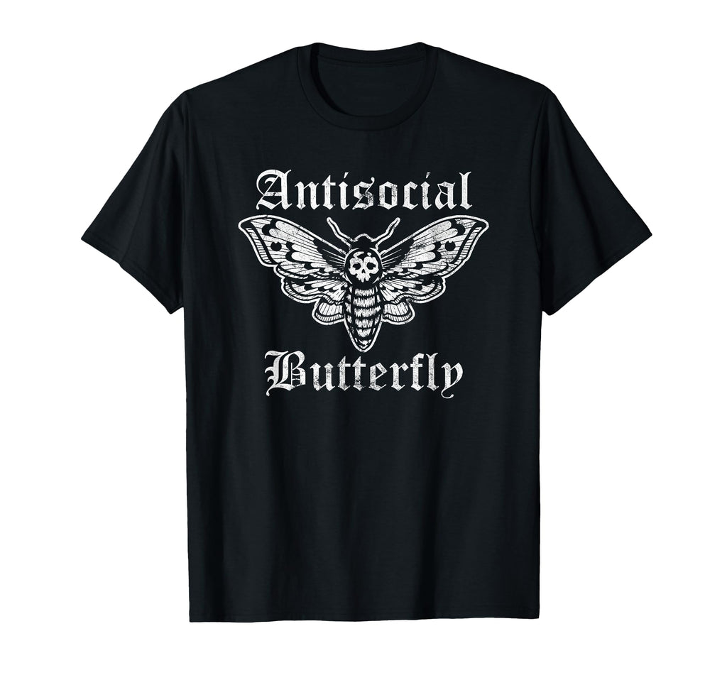 Funny Anti Social Butterfly Introvert T-Shirt - Casual Everyday Wear Unisex - T-Shirt, Sweatshirt, Hoodie