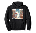 Ice Bear Librarian Sorting Books Shelves Hoodie - Novelty Apparel Unisex - T-Shirt, Sweatshirt, Hoodie