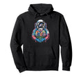 Cosmic Reader Exploring Magical Starry Hoodie - Minimalist Print Unisex - T-Shirt, Sweatshirt, Hoodie