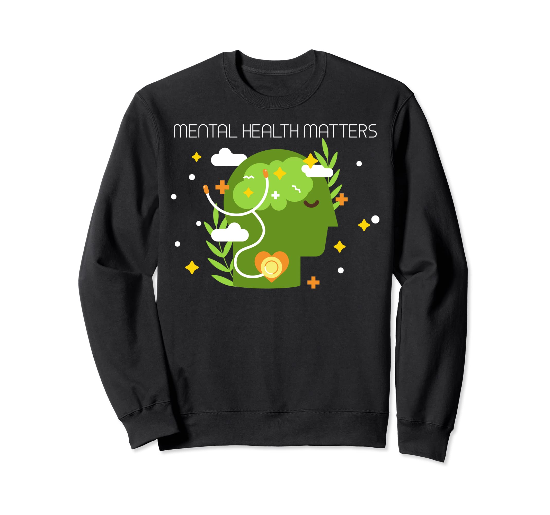 Mental Health Matters Sweatshirt - Custom Art Print for Adults - T-Shirt, Sweatshirt, Hoodie