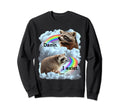 Raccoon Funny I Exist Depression Sweatshirt - Trendy Graphic for Adults - T-Shirt, Sweatshirt, Hoodie