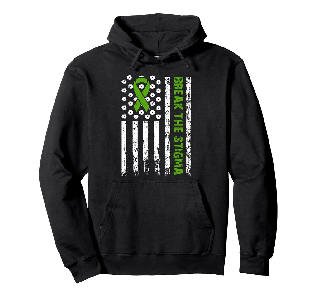 Mental Health Matters Break Stigma Hoodie - Trendy Graphic for Adults - T-Shirt, Sweatshirt, Hoodie