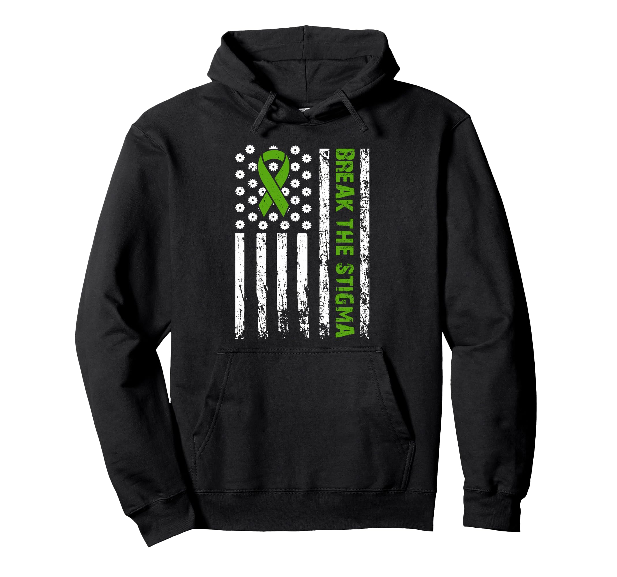 Mental Health Matters Break Stigma Hoodie - Trendy Graphic for Adults - T-Shirt, Sweatshirt, Hoodie
