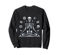 Meditation Skeleton Yoga Pose Sweatshirt - Aesthetic Graphic Unisex - T-Shirt, Sweatshirt, Hoodie