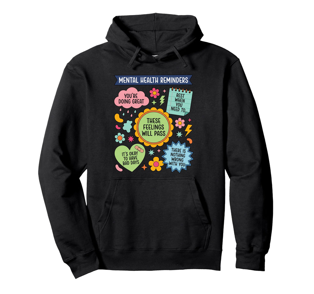 Gifts Mental Health Awareness Month Hoodie - Trendy Graphic Men Women - T-Shirt, Sweatshirt, Hoodie