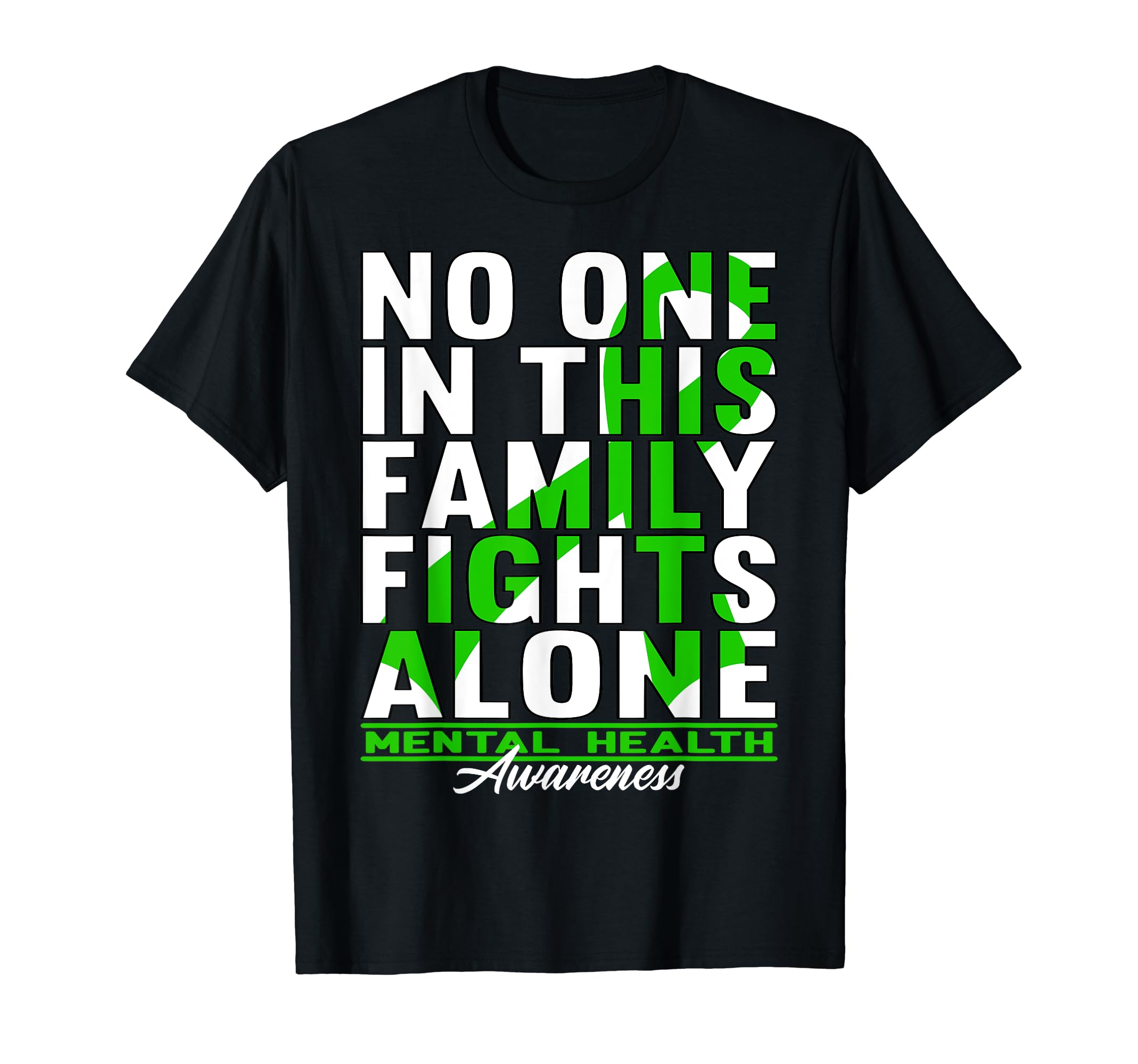 No One This Family Fights Alone I T-Shirt - Streetwear Style for Adults - T-Shirt, Sweatshirt, Hoodie