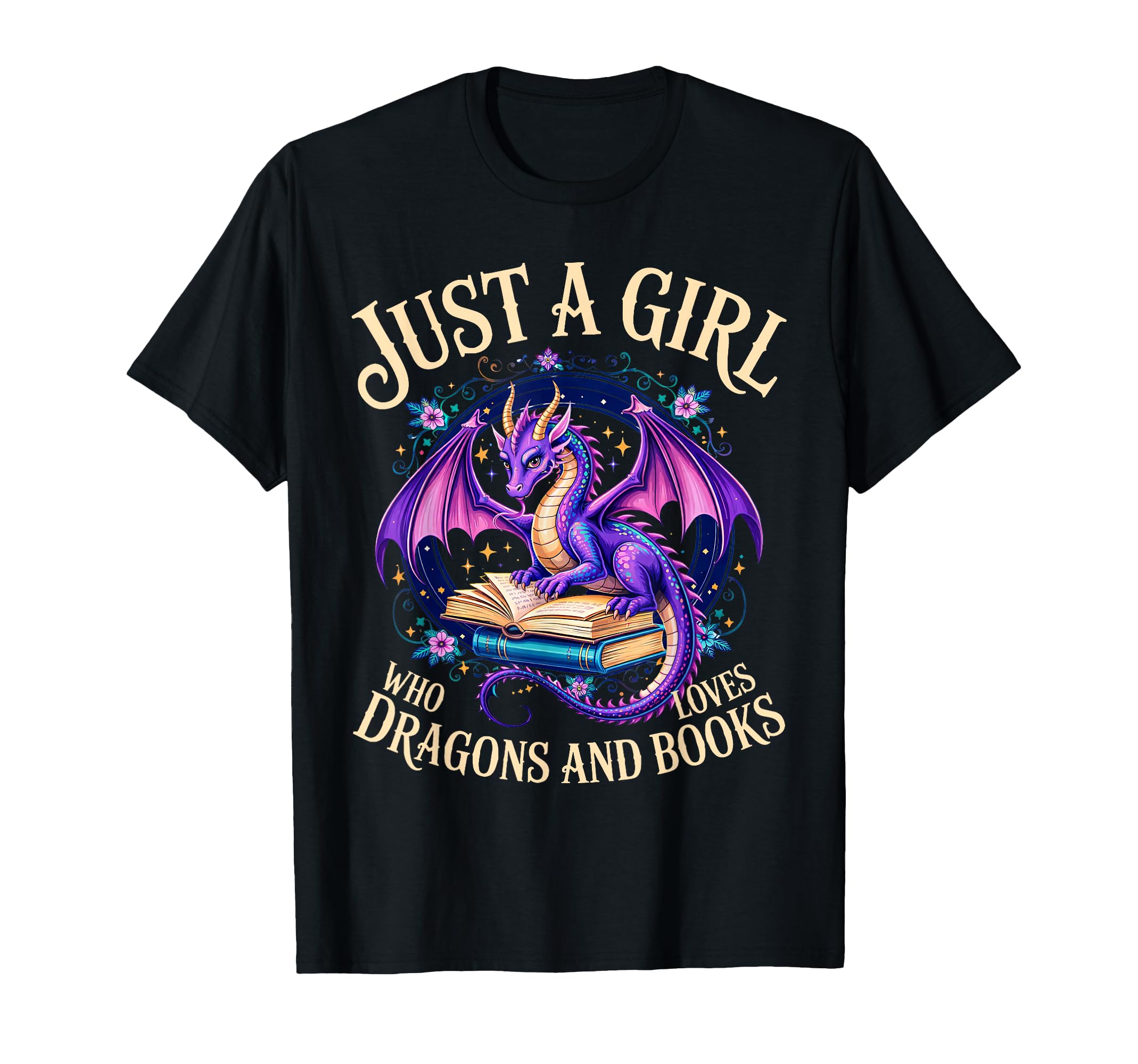 Just Who Loves Dragons And Books Dragon T-Shirt - Streetwear Style Unisex - T-Shirt, Sweatshirt, Hoodie