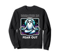 Ghost Meditating Under Moon Breathe Sweatshirt - Trendy Graphic for Adults - T-Shirt, Sweatshirt, Hoodie