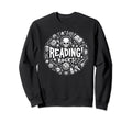 Librarian Skeleton Gothic Goth Sweatshirt - Aesthetic Graphic for Adults - T-Shirt, Sweatshirt, Hoodie