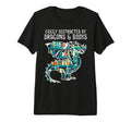 Easily Distracted Dragons Books Funny T-Shirt - Graphic Print Men Women - T-Shirt, Sweatshirt, Hoodie