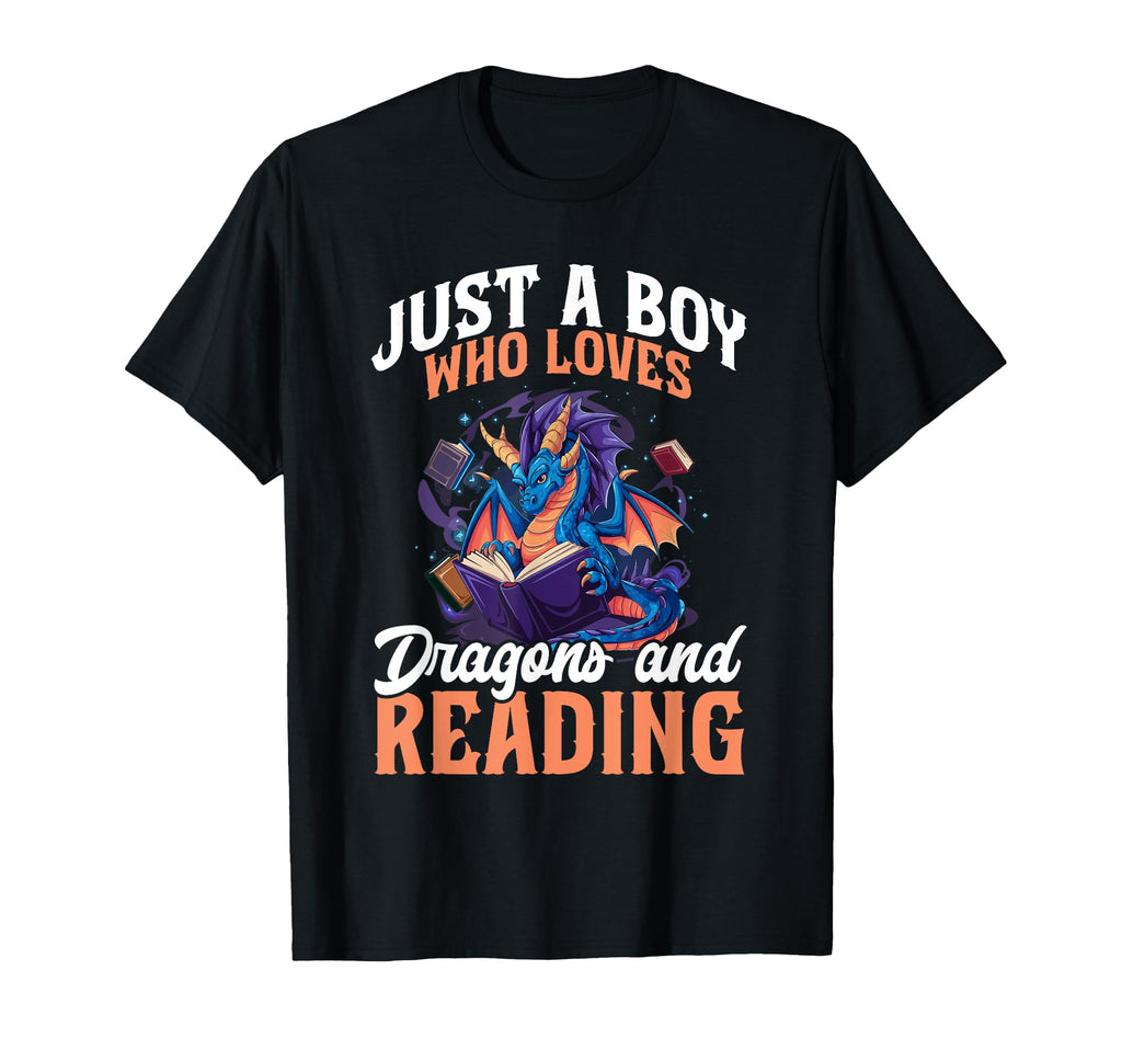 Just Who Loves Dragons And Reading T-Shirt - Casual Everyday Wear Unisex - T-Shirt, Sweatshirt, Hoodie