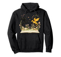 Golden Dragon Reading Book Fantasy Hoodie - Casual Everyday Wear Unisex - T-Shirt, Sweatshirt, Hoodie