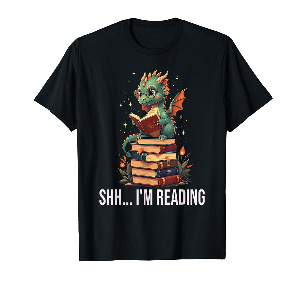Dragon Reading Book Bookworm Dragons T-Shirt - Streetwear Style Men Women - T-Shirt, Sweatshirt, Hoodie