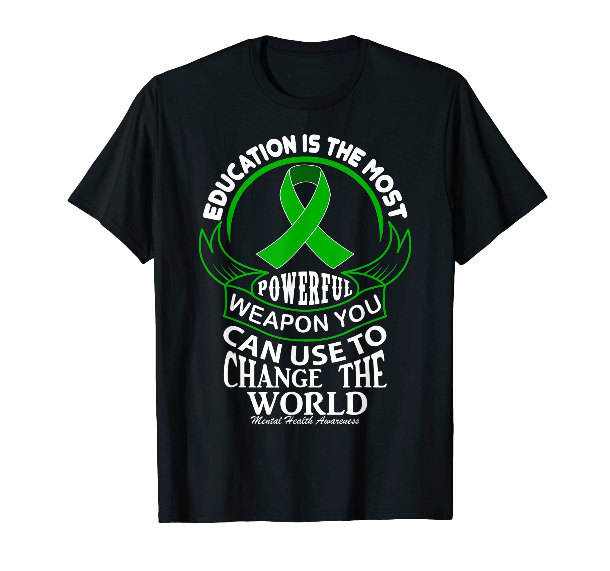 Education Can Change World Mental T-Shirt - Aesthetic Graphic for Adults - T-Shirt, Sweatshirt, Hoodie