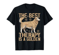 Best Therapy Is Golden Retriever Dog T-Shirt - Streetwear Style for Adults - T-Shirt, Sweatshirt, Hoodie