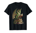 Bookworm Dragons Reading Book Love T-Shirt - Unique Graphic for Adults - T-Shirt, Sweatshirt, Hoodie