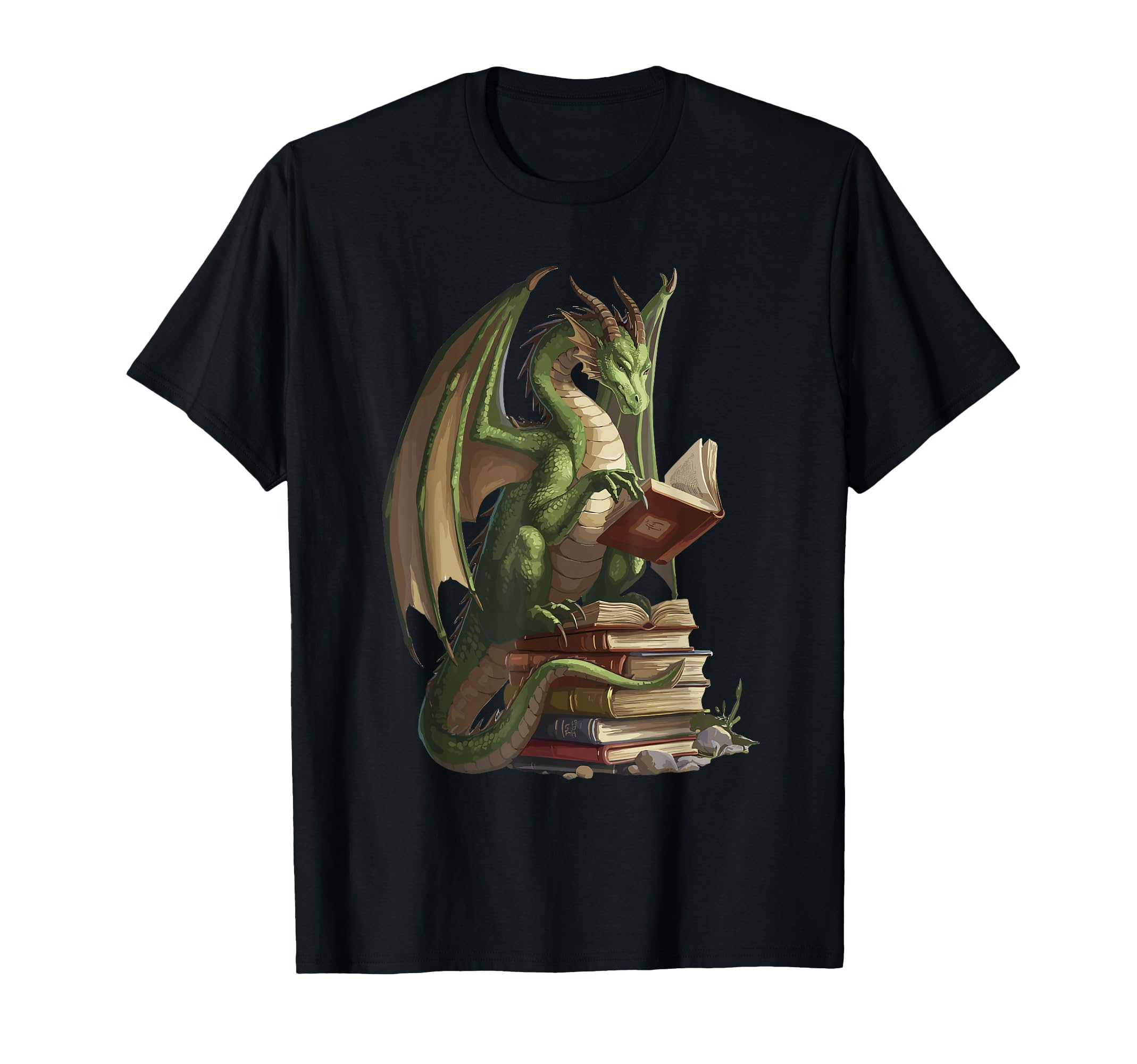 Bookworm Dragons Reading Book Love T-Shirt - Unique Graphic for Adults - T-Shirt, Sweatshirt, Hoodie