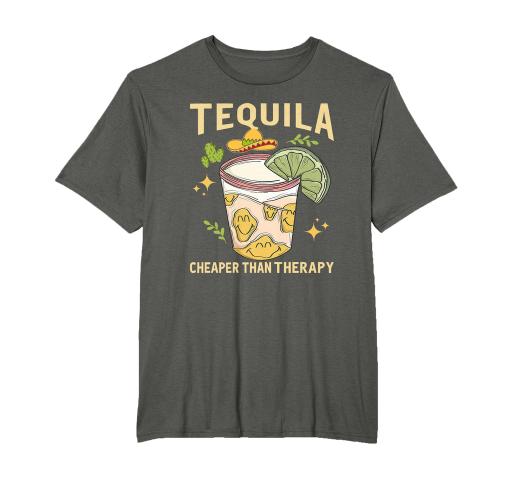 Tequila Cheaper More Than Therapy T-Shirt - Graphic Print for Adults - T-Shirt, Sweatshirt, Hoodie