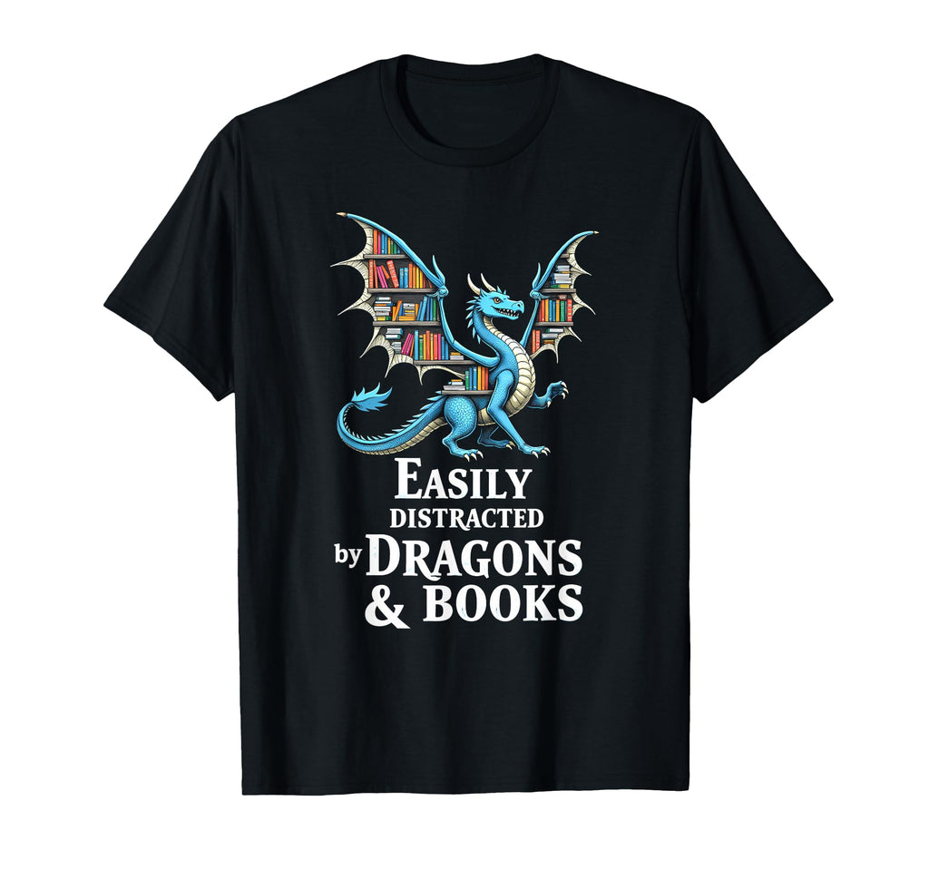 Whimsical Easily Distracted Dragons And T-Shirt - Aesthetic Graphic Unisex - T-Shirt, Sweatshirt, Hoodie