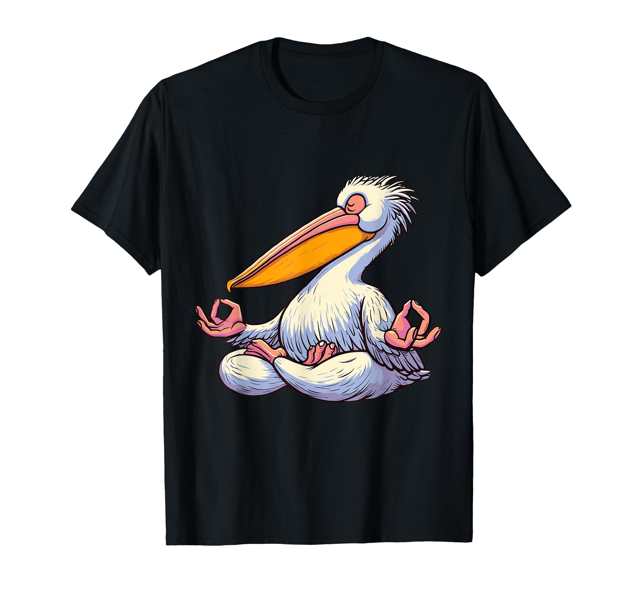 Meditation Pelican Yoga Pose T-Shirt - Fun Novelty Design for Adults - T-Shirt, Sweatshirt, Hoodie