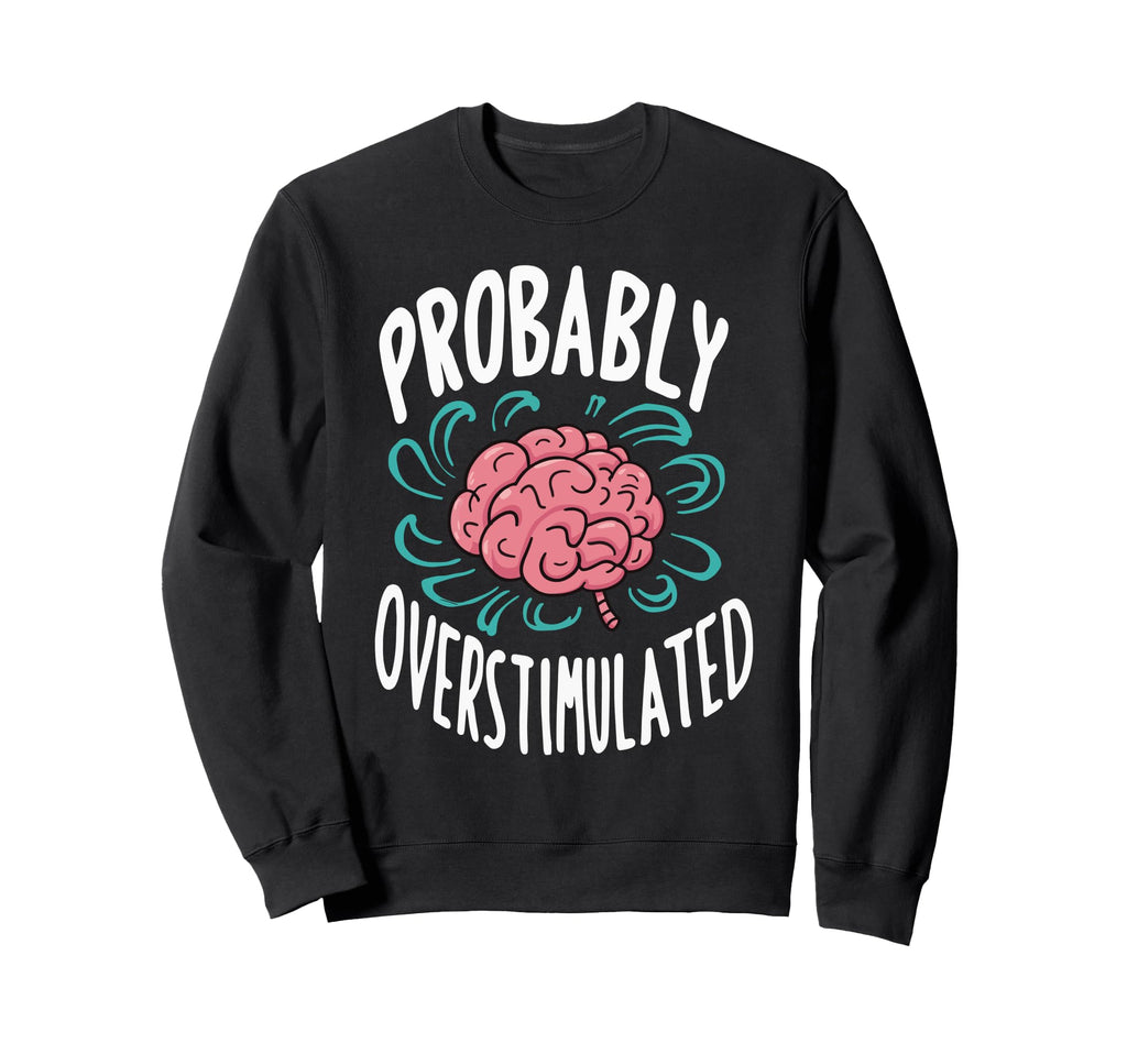 Anxiety Introvert Mental Health Hoodie - Minimalist Print for Adults - T-Shirt, Sweatshirt, Hoodie