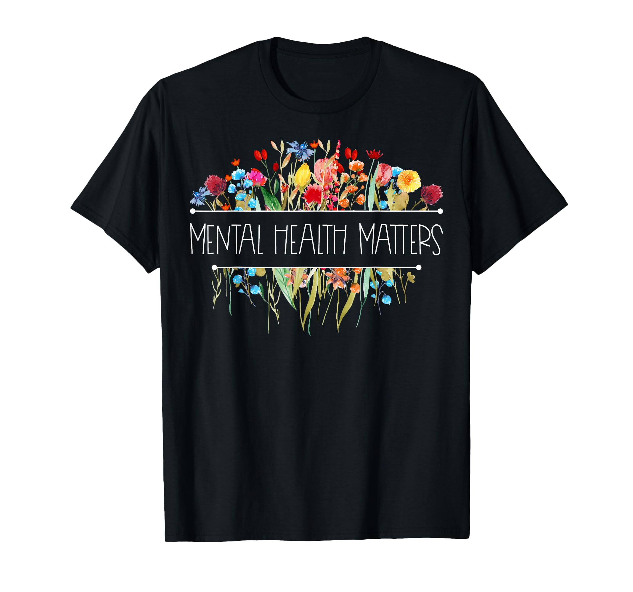 Wildflower Mental Health Matters T-Shirt - Trendy Graphic for Adults - T-Shirt, Sweatshirt, Hoodie
