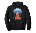Meditation Jellyfish Yoga Pose Hoodie - Minimalist Print Men Women - T-Shirt, Sweatshirt, Hoodie