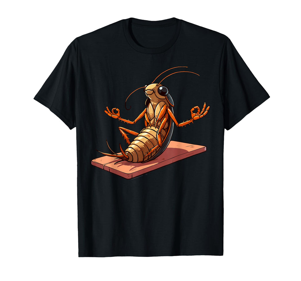Meditation Cockroach Yoga Pose Relaxing T-Shirt - Unique Graphic Unisex - T-Shirt, Sweatshirt, Hoodie