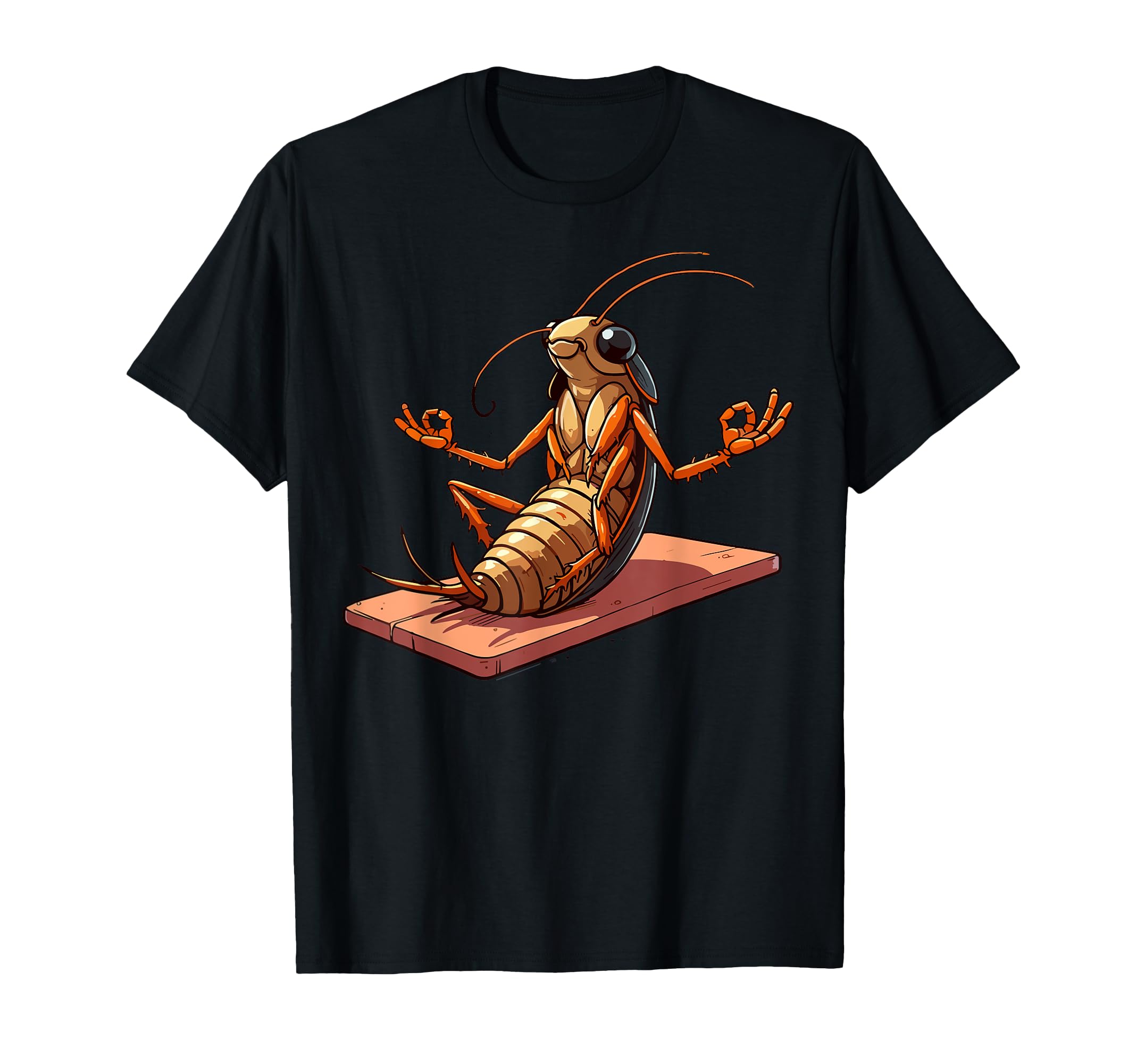 Meditation Cockroach Yoga Pose Relaxing T-Shirt - Unique Graphic Unisex - T-Shirt, Sweatshirt, Hoodie