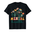 Groovy Wildflower Mental Health Tees T-Shirt - Custom Art Print Unisex - T-Shirt, Sweatshirt, Hoodie