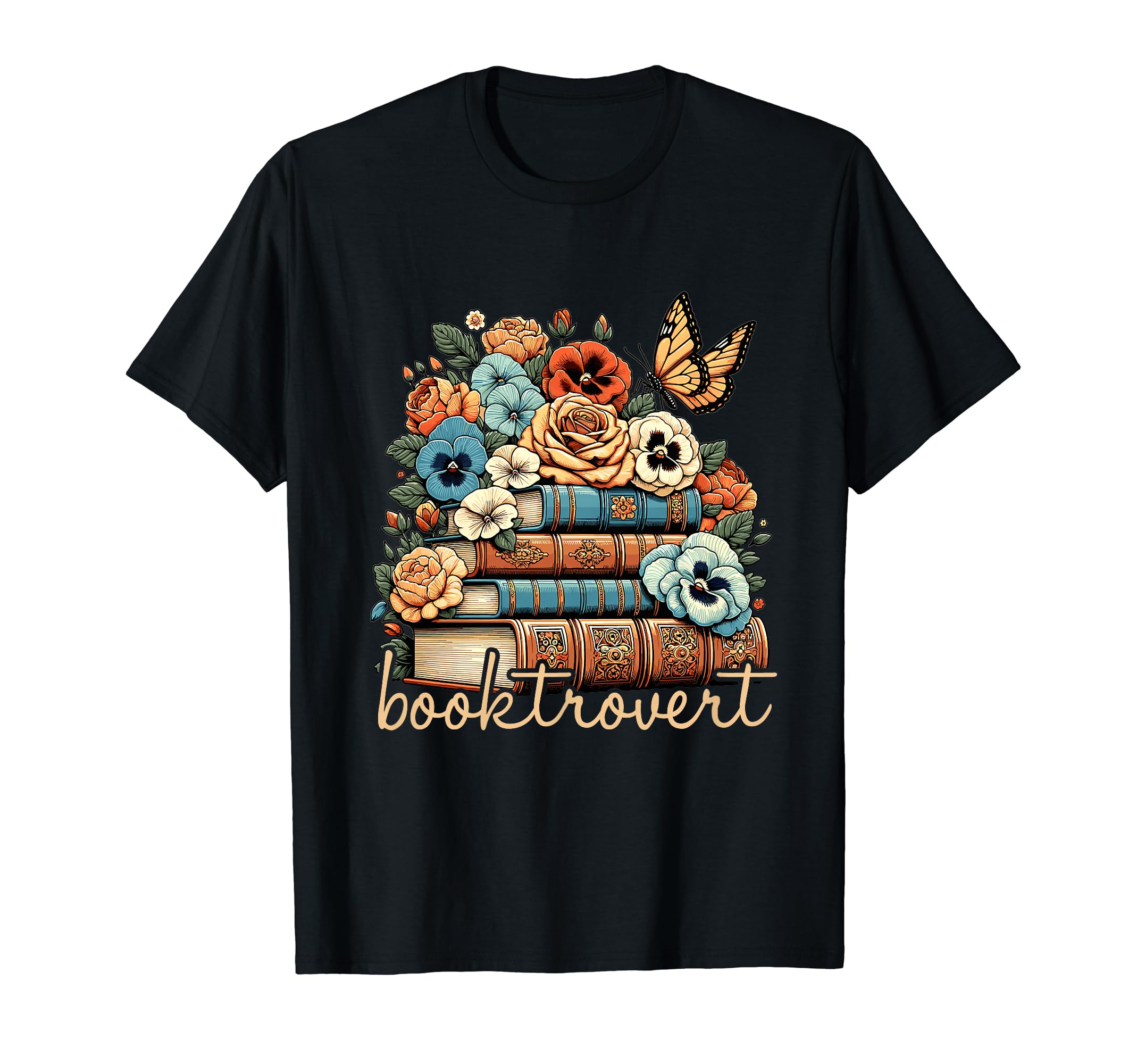 Librarian Flowery Book Lover T-Shirt - Casual Everyday Wear for Adults - T-Shirt, Sweatshirt, Hoodie
