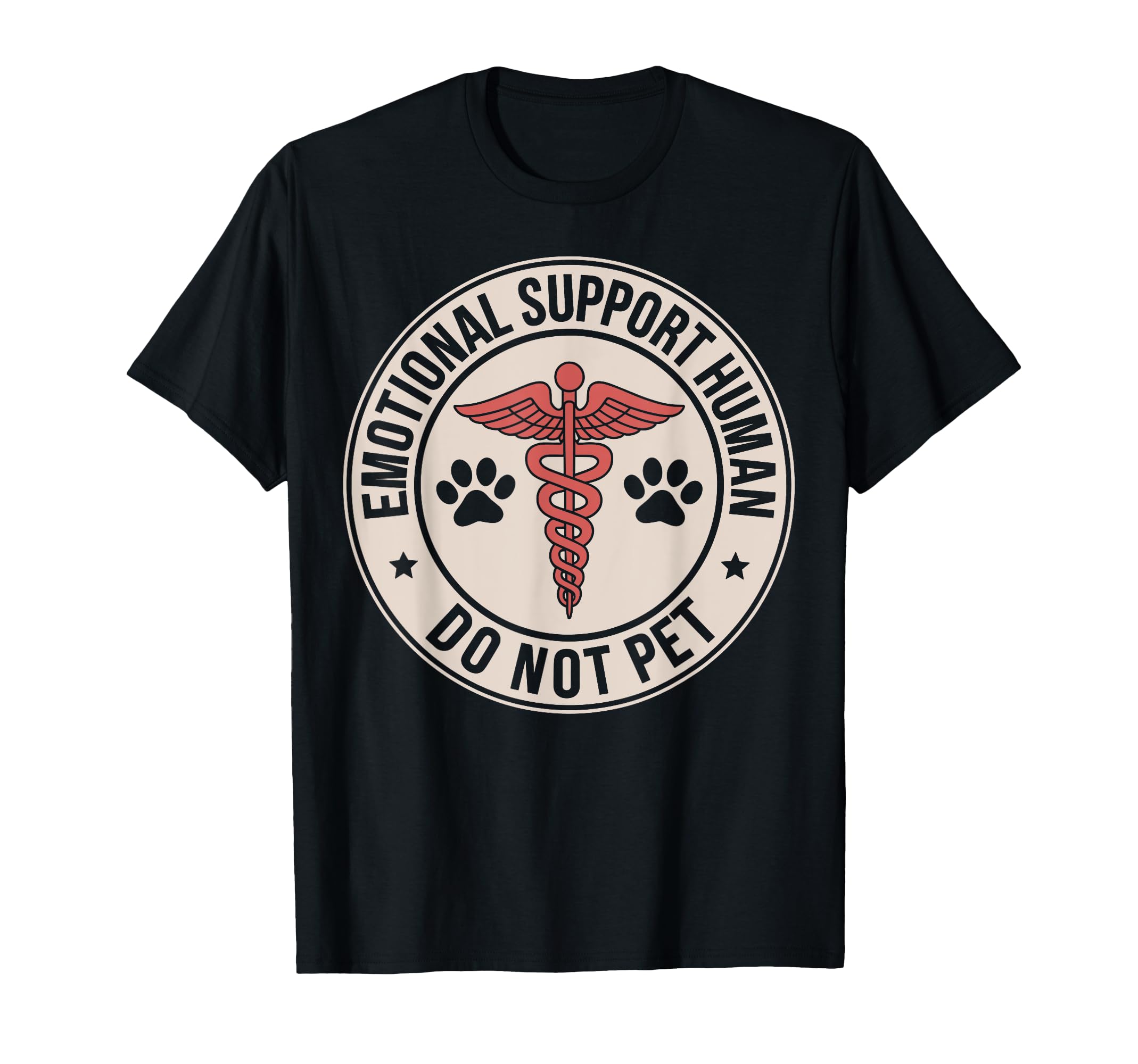 Emotional Support Human Do Not Pet T-Shirt - Minimalist Print Unisex - T-Shirt, Sweatshirt, Hoodie