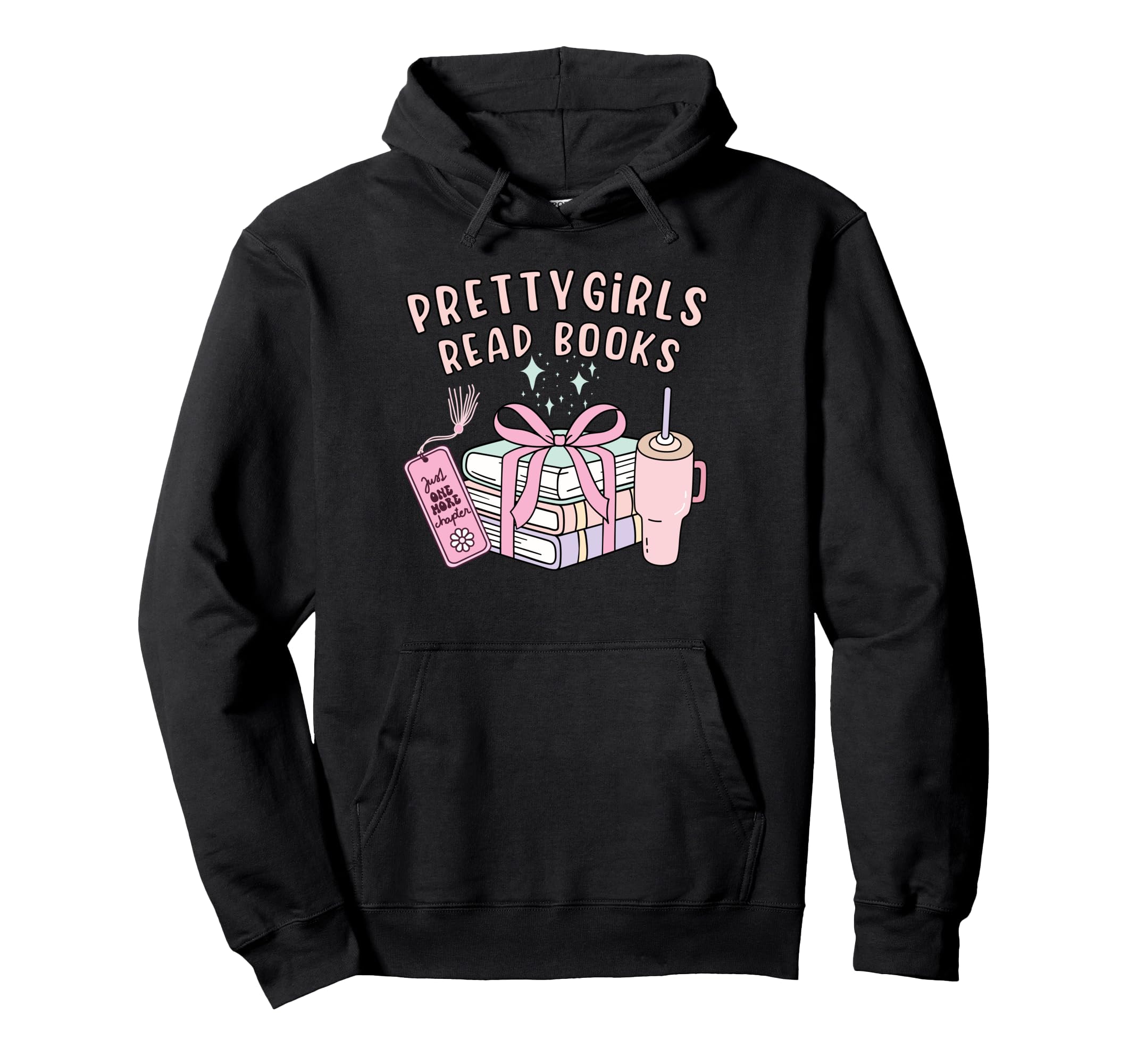 Book Lovers Pretty Read Books Hoodie - Trendy Graphic for Adults - T-Shirt, Sweatshirt, Hoodie