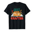 Just One More Chapter Book Coffee Groovy T-Shirt - Custom Art Print Unisex - T-Shirt, Sweatshirt, Hoodie