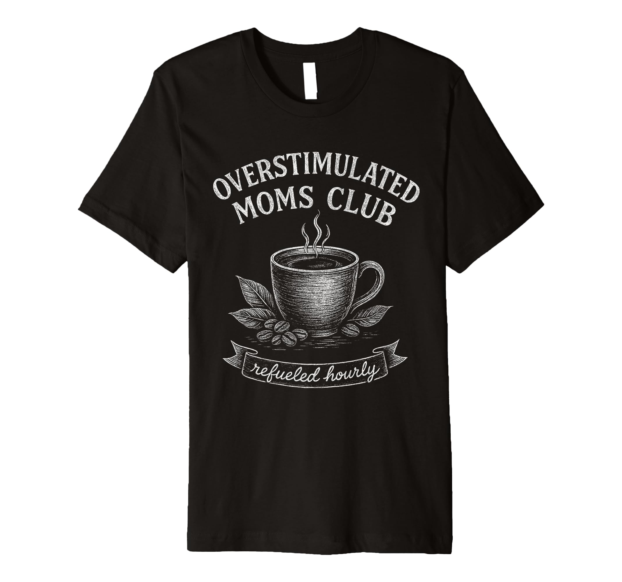 Overstimulated Moms Club Groovy Hoodie - Custom Art Print Men Women - T-Shirt, Sweatshirt, Hoodie
