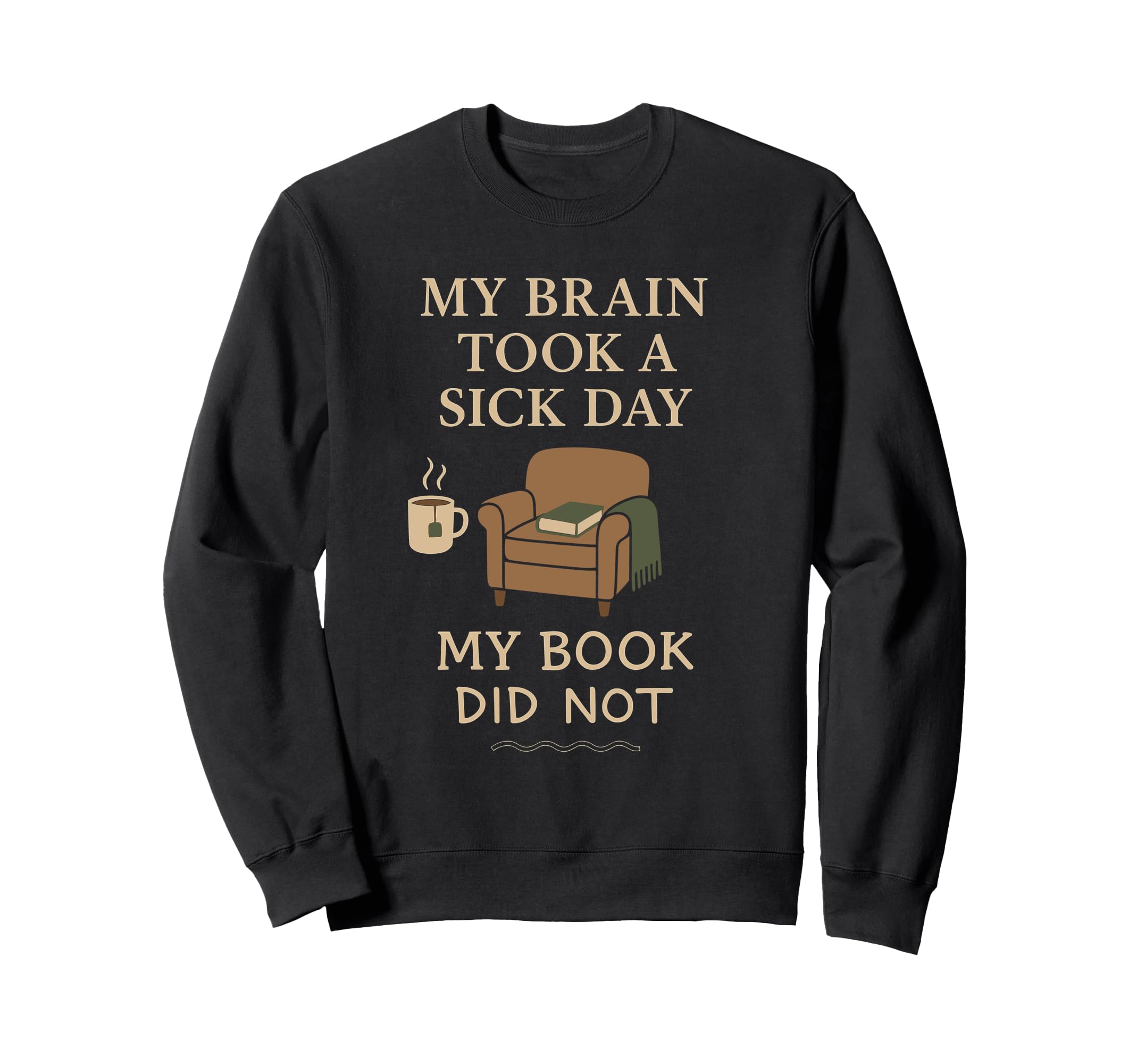 Book Nerd Fiction Escape Burnout Sweatshirt - Graphic Print Men Women - T-Shirt, Sweatshirt, Hoodie