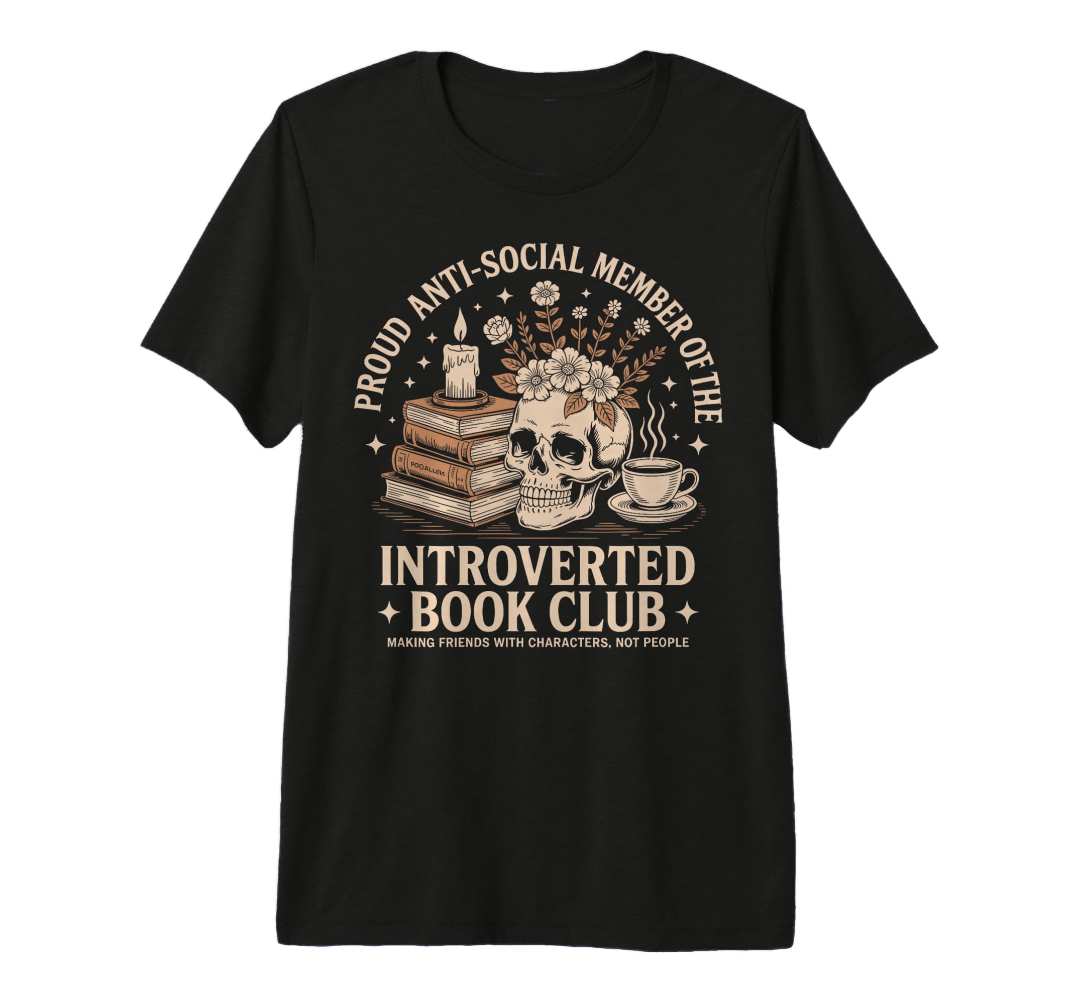Proud Introverted Book Club Anti T-Shirt - Trendy Graphic for Adults - T-Shirt, Sweatshirt, Hoodie