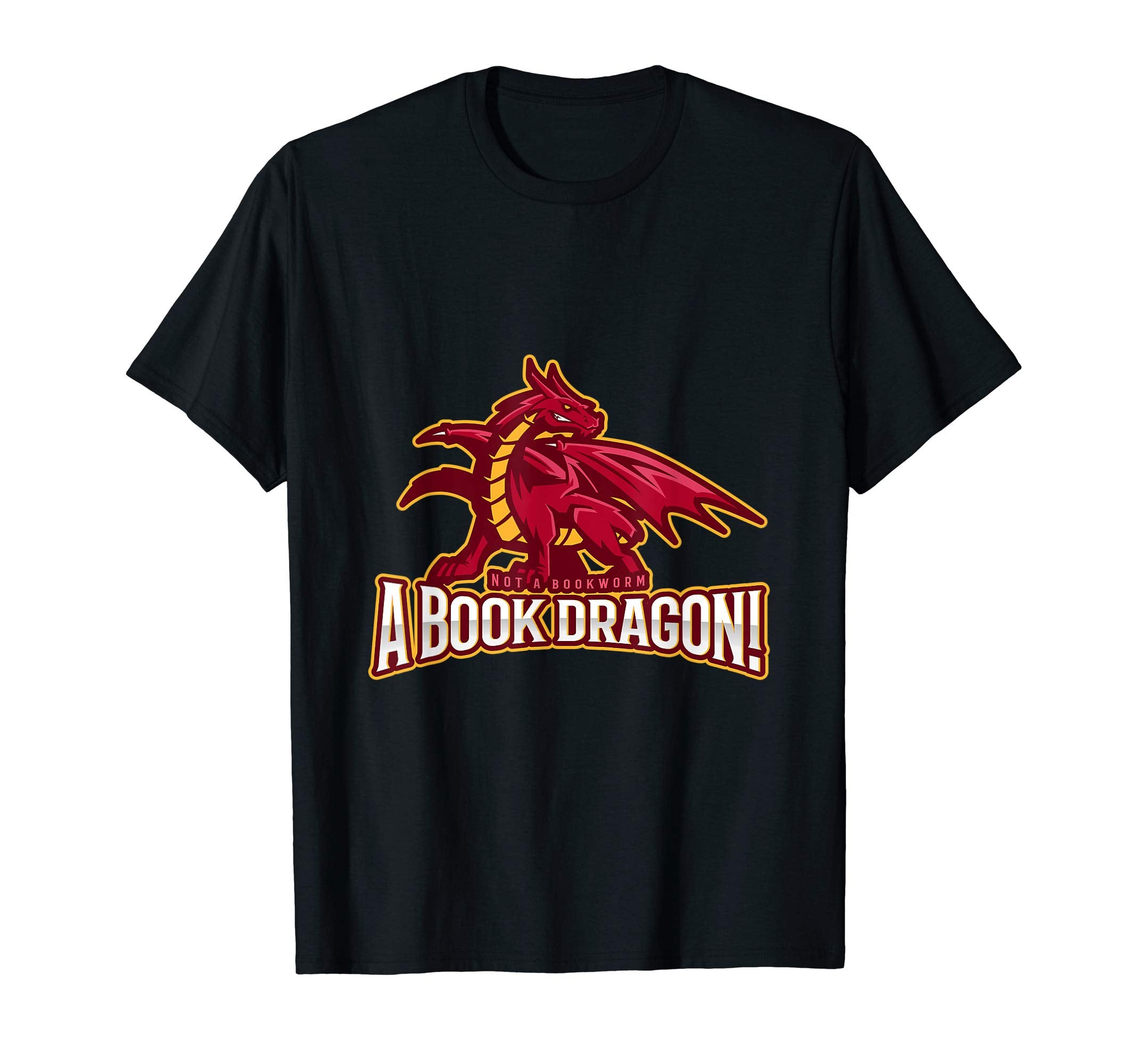 Book Dragon T-Shirt - Novelty Apparel for Adults - T-Shirt, Sweatshirt, Hoodie