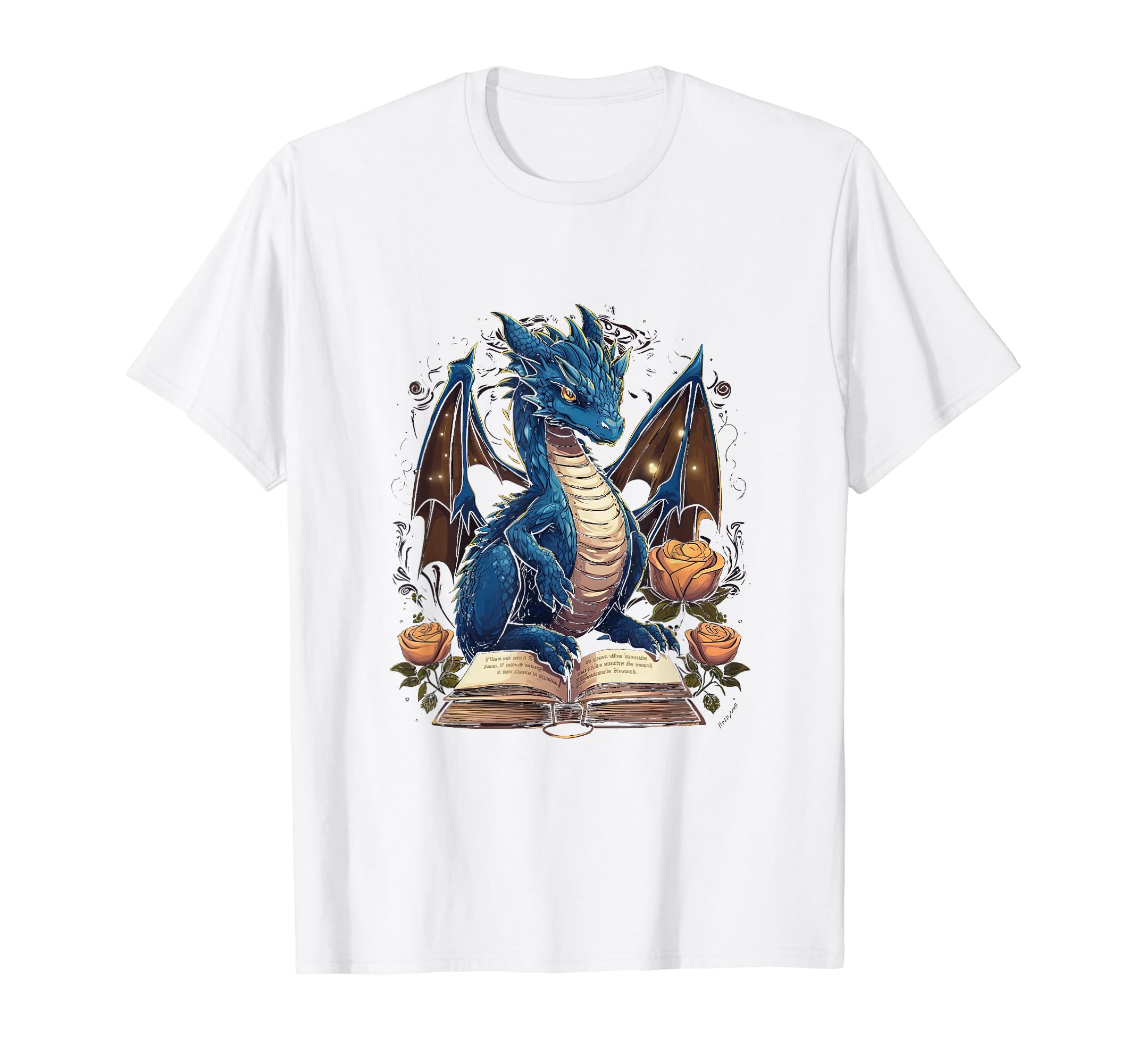 Book Dragon Reading Books Bookworm T-Shirt - Unique Graphic Men Women - T-Shirt, Sweatshirt, Hoodie