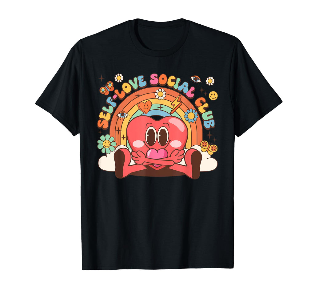 Self Love Social Club Funny Mental T-Shirt - Aesthetic Graphic for Adults - T-Shirt, Sweatshirt, Hoodie