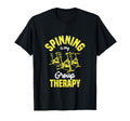 Spinning Is My Group Therapy Funny T-Shirt - Unique Graphic for Adults - T-Shirt, Sweatshirt, Hoodie